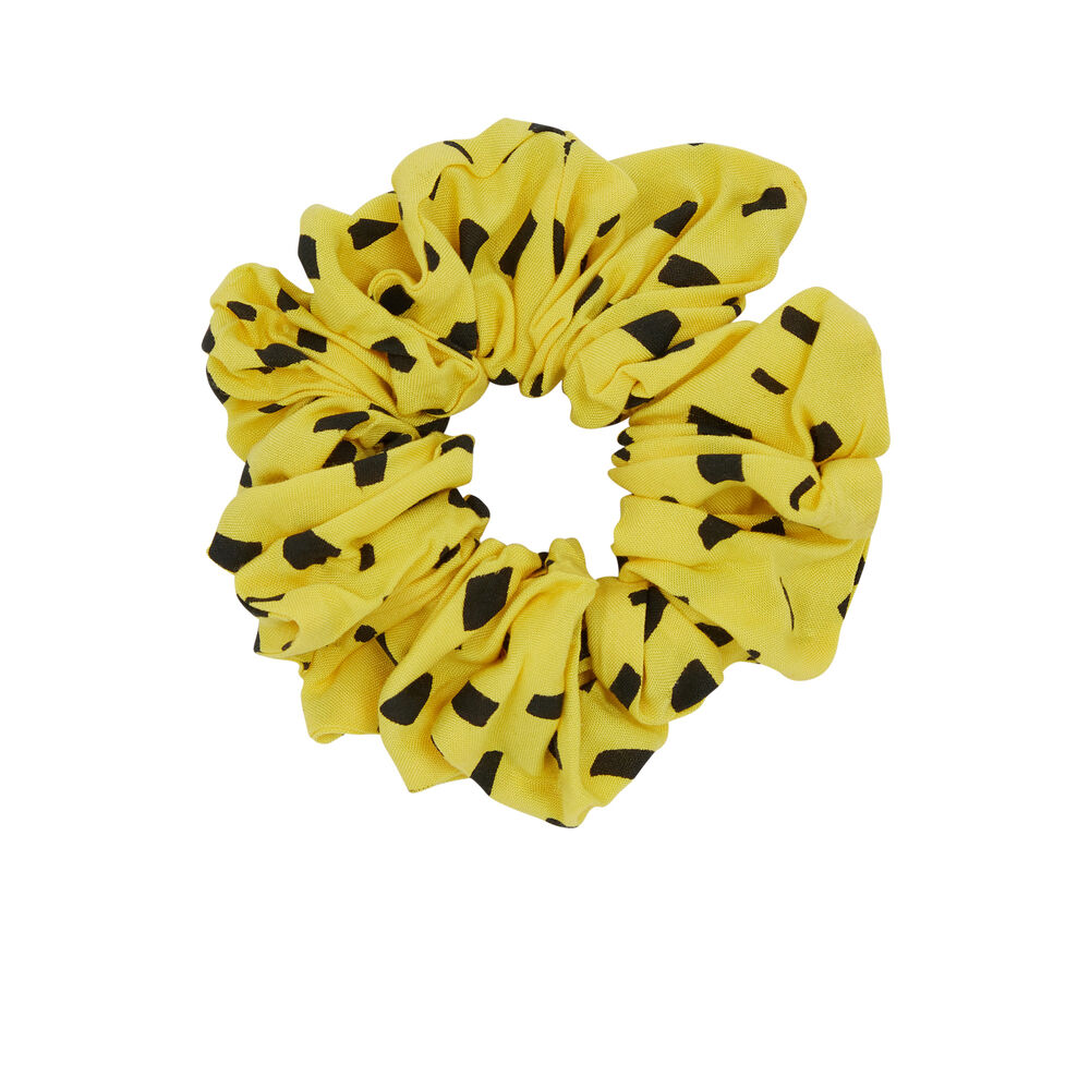 Chouchou imprim&eacute; marsupilami - jaune jaune.