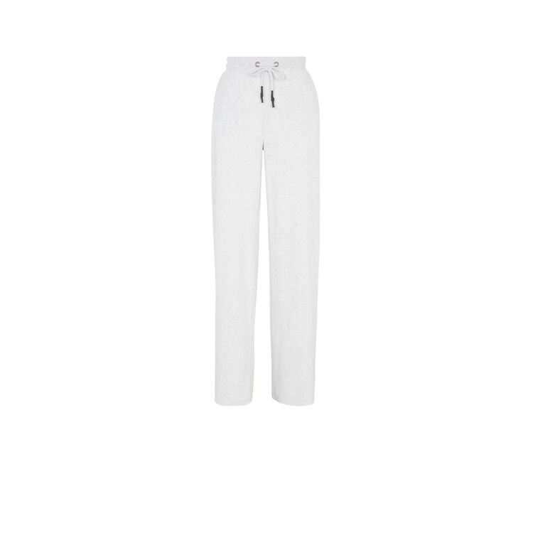 Pantalon large en velours helloiz gris clair.
