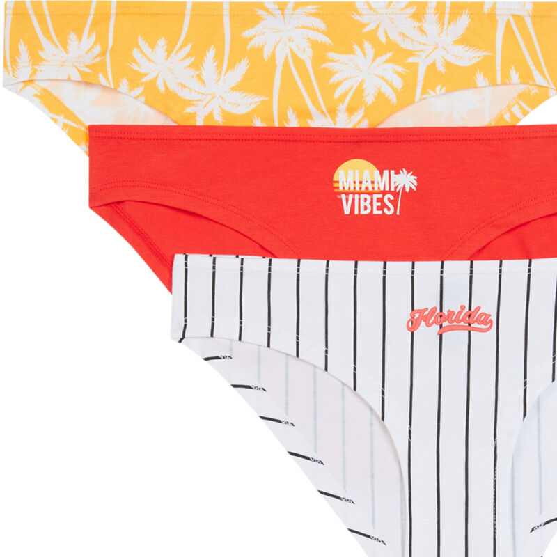 Lot de 3 culottes sumer vibes - blanc Lot de 3 culottes sumer vibes - blanc;