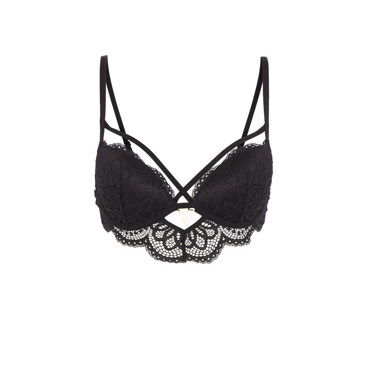 Soutien-gorge noir bustier push precieusiz noir.