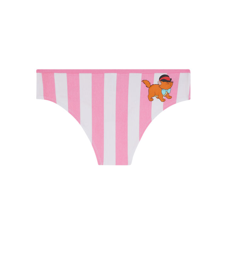 Shorty en coton imprimé les aristochats catirayiz rose.